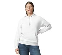 Gildan Adult Softstyle Hooded Sweatshirt, Style GSF500, White, Medium