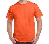 (3XL, Orange) Gildan Adults Unisex Heavy Cotton T Shirt