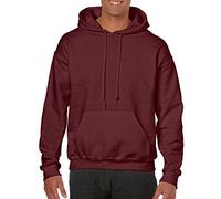 Gildan Blank Hoodie - Hooded Sweatshirt - Unisex Style 18500 Adult Pullover Maroon