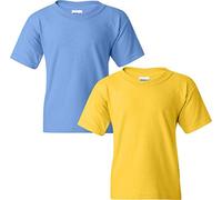 Gildan Boy's Youth Heavy Cotton T-Shirt, Style G5000b, 2-Pack T-Shirt (Pack of 2)