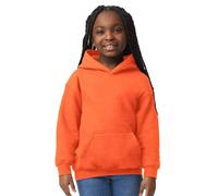 (12-13 Years, Orange) Gildan Childrens/Kids Heavy Blend Hooded Sweatshirt