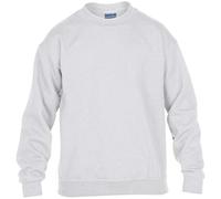 GILDAN Childrens Unisex Heavy Blend Crewneck Sweatshirt (M) (White)