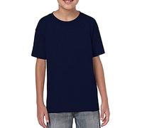 Gildan Childrens Unisex Soft Style T-Shirt (S) (Navy)