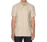 Gildan Double Pique Polo Shirt Classic Work Wear Adult Softstyle Mens Tops