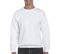 Gildan DryBlend Adult Set-In Crew Neck Sweatshirt (13 Colours) (2XL) (White)