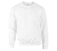Gildan DryBlend Adult Set-In Crew Neck Sweatshirt (13 Colours) (S) (White)