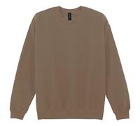 Gildan Fleece Crew Neck Sweatshirt Plain Soft Cotton Pullover Jumper Casual Top
