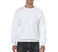 Gildan Fleece Crewneck Sweatshirt, Style G18000, White, 4XL