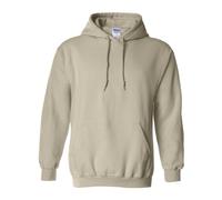 Gildan Fleece Hoodie Sweatshirt, Style G18500, Multipack, Sand (1-pack), Large