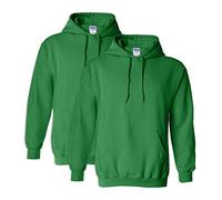 Gildan G18500 Heavy Blend Adult Hooded Sweatshirt 3XL Irish Green - 2 Pack