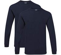 Gildan Hammer Adult Long Sleeve T-Shirt, 2-Pack, Style GH400, Dark Navy (2-Pack), Medium