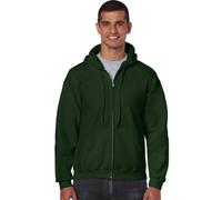 GILDAN Heavy Blend 18600 Adult Hooded Sweat Jacket XL Forest Green