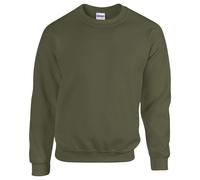 GILDAN Heavy Blend Adult Crewneck Sweatshirt, Military Green, S
