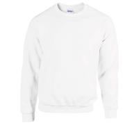 GILDAN Heavy Blend Adult Crewneck Sweatshirt, White, S