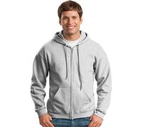 Gildan Heavy Blend Unisex Full-Zip Hooded Sweatshirt – Ash – XL