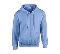 Gildan Heavy Blend Adult Full Zip Hooded Sweatshirt, Carolina Blue, L