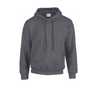 gildan Heavy Blend Adult Hooded Sweatshirt, Dark Heather, L