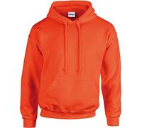 gildan Heavy Blend Adult Hooded Sweatshirt, Safety Orange, L