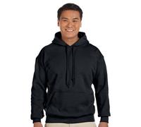 Gildan Heavy Blend Adult Unisex Hooded Sweatshirt / Hoodie (2XL) (Black)