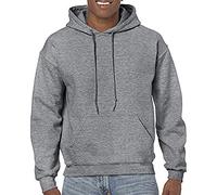 Gildan Heavy Blend Adult Unisex Hooded Sweatshirt / Hoodie (2XL) (Graphite Heather)
