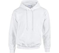GILDAN Heavy Blend Adult Unisex Hooded Sweatshirt/Hoodie (5XL) (White)