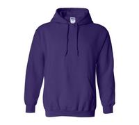 (L, Purple) Gildan Heavy Blend Adult Unisex Hooded Sweatshirt / Hoodie