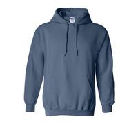 (L, Indigo Blue) Gildan Heavy Blend Adult Unisex Hooded Sweatshirt / Hoodie