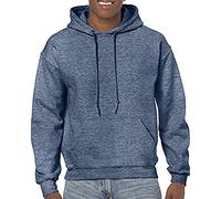 Gildan Heavy Blend Adult Unisex Hooded Sweatshirt/Hoodie (XL, Heather Sport Dark Navy)