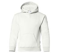 (XS, White) Gildan Heavy Blend Childrens Unisex Hooded Sweatshirt Top / Hoodie
