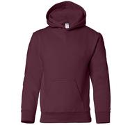 (XS, Maroon) Gildan Heavy Blend Childrens Unisex Hooded Sweatshirt Top / Hoodie