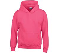 GILDAN Heavy Blend Childrens Unisex Hooded Sweatshirt Top/Hoodie (M) (Heliconia)