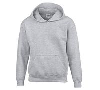 GILDAN Heavy Blend Childrens Unisex Hooded Sweatshirt Top/Hoodie (XL) (Maroon)