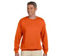 Gildan Heavy Blend Crewneck Sweatshirt, Air Jet Spun Yarn, Orange, Size M