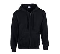 Gildan Heavy Blend Full Zip Full Zip Hoodie in Black | Size: Medium Gildan Black M