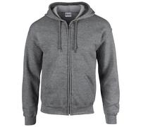 Gildan Heavy Blend Full Zip Full Zip Hoodie in Charcoal | Size: Medium Gildan Charcoal M