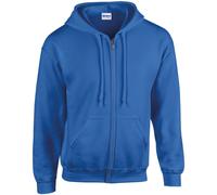 Gildan Heavy Blend Adult Full Zip Hooded Sweatshirt, Royal, S