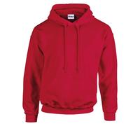 Gildan Heavy Blend Hooded Sweatshirt Cherry Red Soft Warm Cosy Unisex