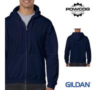 GILDAN Heavy Blend Hooded Sweatshirt - Full Zip Top Classic Fit Plain Men Women