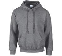 Gildan Heavy Blend Hooded Sweatshirt Graphite Heather Soft Warm Cosy