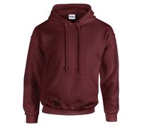 Gildan Heavy Blend Hoodie Maroon Soft Warm Cotton Polyester Fleece