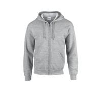 Gildan Heavy Blend Men's Full Zip Hooded Sweatshirt Classic Fit Casual Pullover