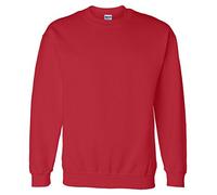 GILDAN Heavy Blend Unisex Adult Crewneck Sweatshirt (L) (Red)