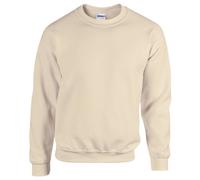 Gildan Heavy Blend Unisex Adult Crewneck Sweatshirt (L) (Sand)