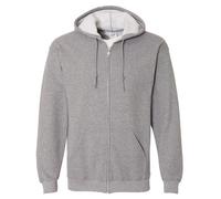 Gildan Heavy Blend Unisex Adult Full Zip Hooded Sweatshirt Top (L) (Graphite Heather)