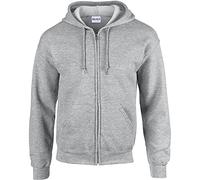 GILDAN Heavy Blend Unisex Adult Full Zip Hooded Sweatshirt Top