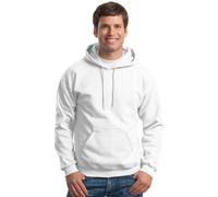 (L, White) Gildan Heavy Blend Unisex Adult Full Zip Hooded Sweatshirt Top