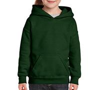 Gildan Heavy Blend™ Youth Hooded Sweatshirt and Sizes Boys Girls (Large Kids 9-11 Yrs, Bottle Green)