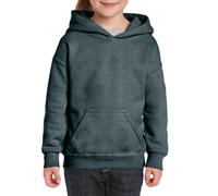 Gildan Heavy Blend Youth Hooded Sweatshirt Girls Boys Plain Hood Jumper Pullover