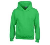Gildan Heavy Blend Youth Hooded Sweatshirt Girls Boys Plain Hood Jumper Pullover