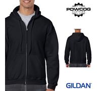 Gildan Heavy Blend Zip Hoodie - S-5XL Full Zip Fleece 50/50 Cotton Poly